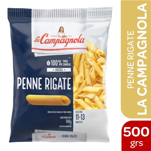 FIDEOS PENNE RIGATE LA CAMPAGNOLA x 500g