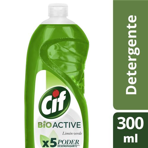 DETERGENTE CIF BIO ACTIVE LIMON VERDE x 300ml