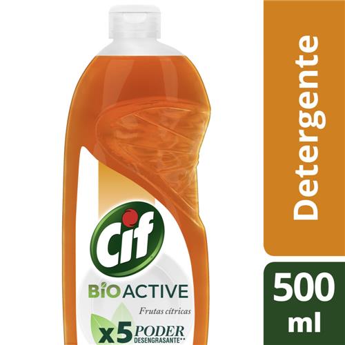 DETERGENTE CIF BIO ACTIVE FRUTAS CITRICAS x 500ml