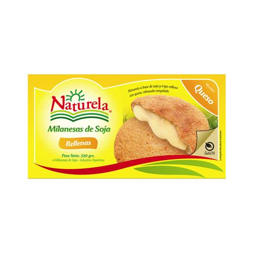 MILANESA DE SOJA RELL QUESO NATURELA x4un
