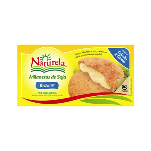 MILANESA DE SOJA CEBOLLA Y QUESO NATURELA x4un