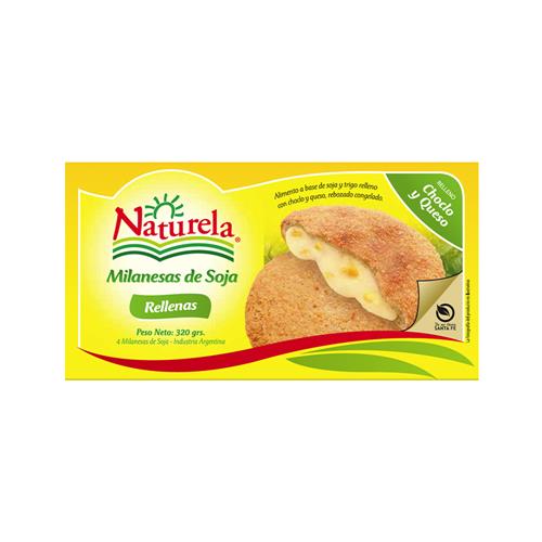 MILANESA DE SOJA QUESO Y CHOCLO NATURELA x4un