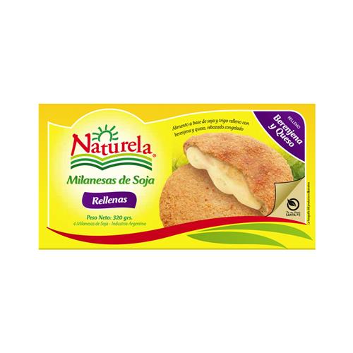 MILANESA DE SOJA BERENJ- QUESO NATURELA x 4 u