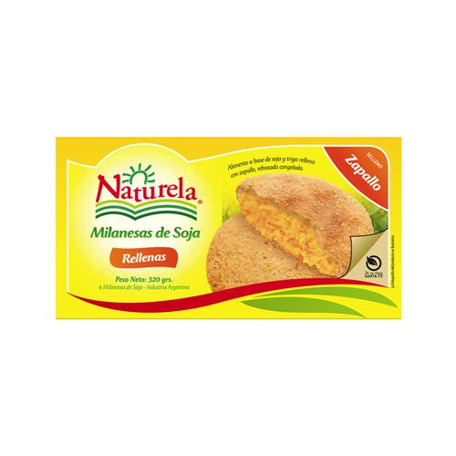 MILANESA DE SOJA RELL ZAPALLO NATURELA x4un