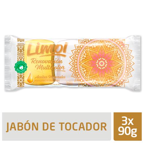 JABON LIMOL MULTIVARIEDAD GLICERINA 3x90g