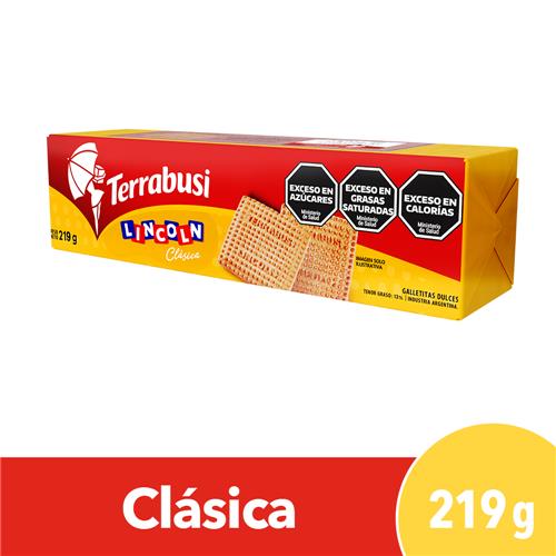 GALLETITAS LINCOLN CLASICA x 219g