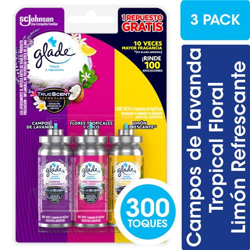 GLADE TOQUE TRIPACK FRAG MIXTAS 3X9G