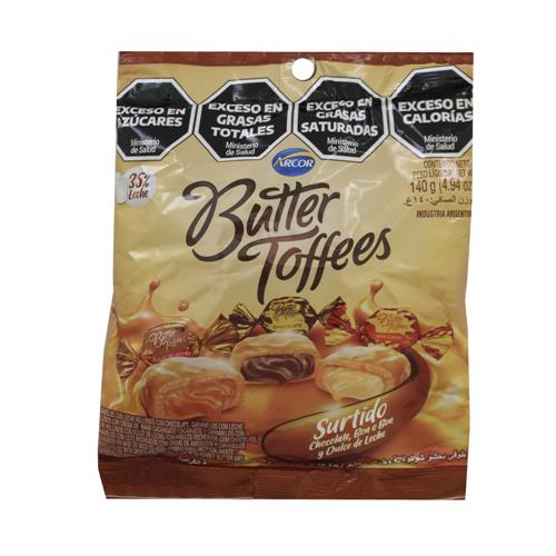 BUTTER TOFFEES SURTIDO x 140g
