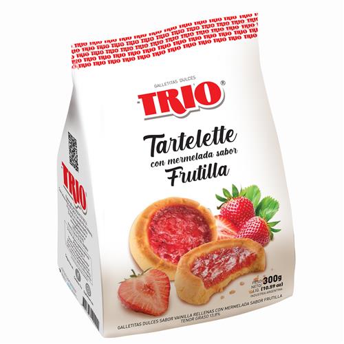 GALLETITAS TARTELETTE FRUTILLA TRIO x 300g