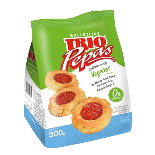 GALLETITAS TRIO PEPAS VEGETAL x 300g