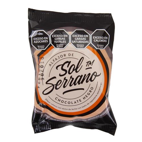 ALFAJOR SOL SERRANO CHOCOLATE NEGRO 40g