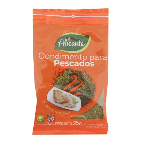 CONDIMENTO P/PESCADO ALICANTE x 25g