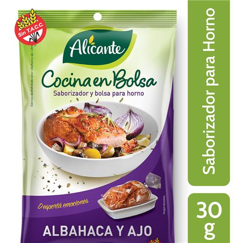COCINA EN BOLSA ALBAH Y AJO ALICANTE x 30g