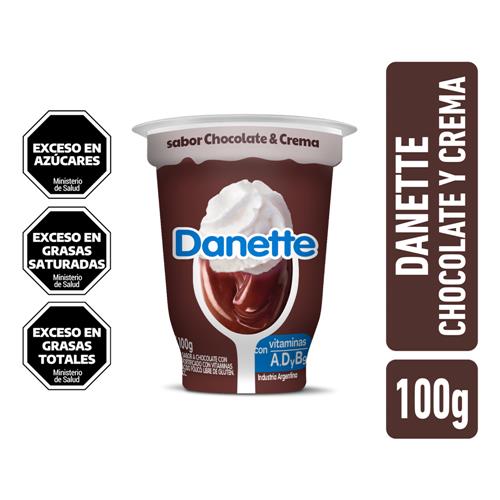 POSTRE DANETTE CHOCO Y CREMA x 100g