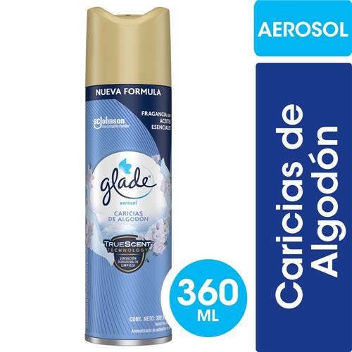 DESODORANTE AMB CARICIAS DE ALGODON GLADE x 360cc