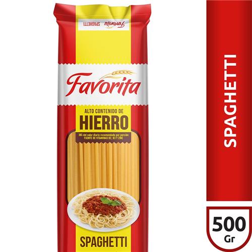 FIDEOS SPAGUETTI FAVORITA x 500 g
