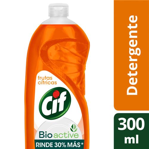 DETERGENTE CIF BIO ACTIVE FRUTAS CITRICAS x 300ml
