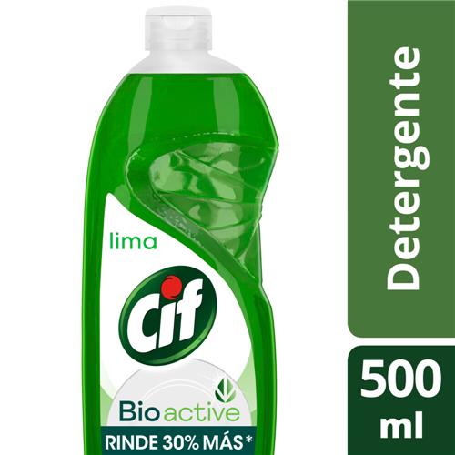 DETERGENTE CIF BIO ACTIVE LIMA x 500ml