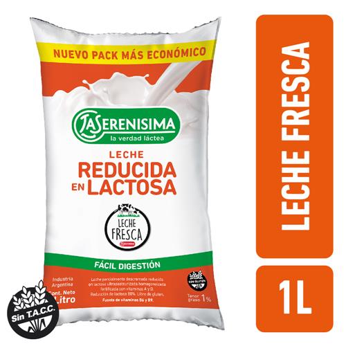 LECHE LA SERENISIMA P.DESC RED LACTOSA SACHET x 1L