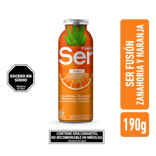YOGURT SER FUSION NARANJA ZANAHORIA x 190 ml