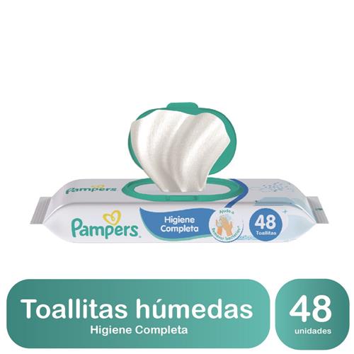 TOALLAS HUMEDAS HIG COMPLETA PAMPERS x 48u