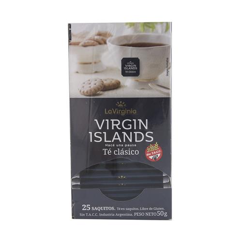 TE VIRGIN ISLANDS CLASICO x 25u