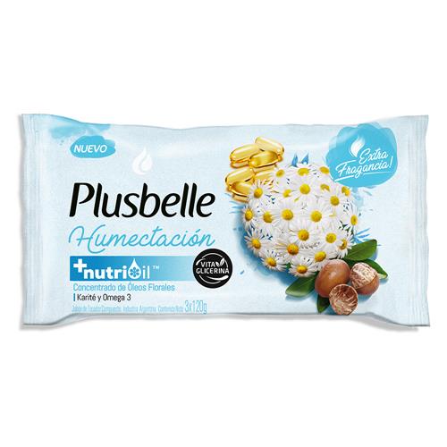 JABON TOCADOR PLUSBELLE 3x120grs