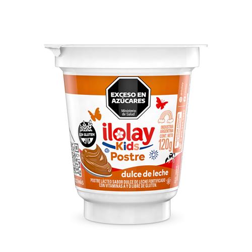 POSTRE DULCE DE LECHE KIDS ILOLAY x 120g