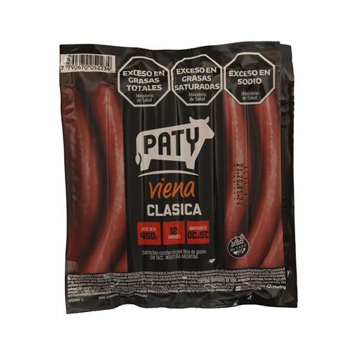 SALCHICHAS PATYVIENA CLASICAS 450g x 12u