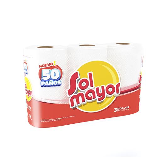 ROLLO DE COCINA SOL MAYOR 3u