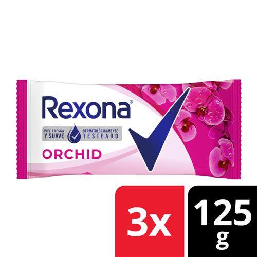 JABON TOCADOR REXONA ORCHID 3X125G