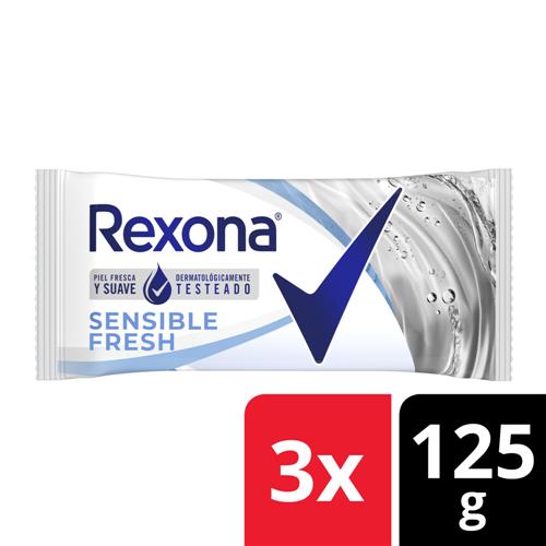 JABON TOCADOR REXONA SENSIBLE 3X125G