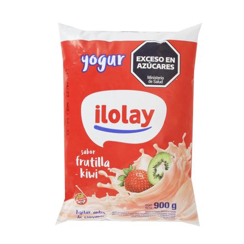 YOGURT SACHET ENTERO FRUTILLA KIWI ILOLAY x 900 g