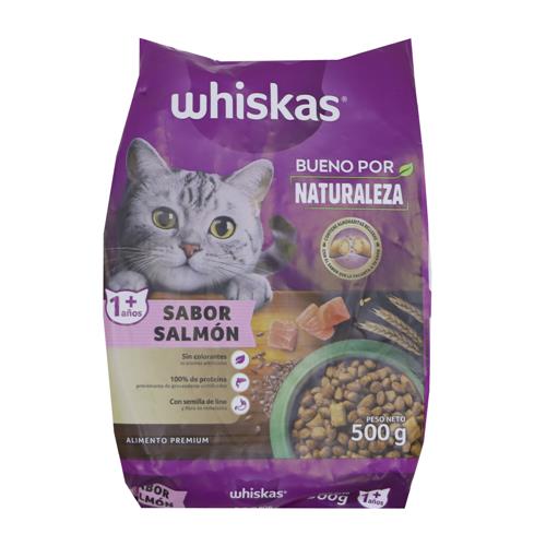 ALIMENTO P/GATOS WHISKAS SALMON x 500 g
