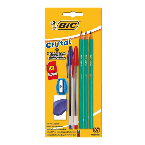 KIT ESCOLAR CRISTAL BIC x 7u