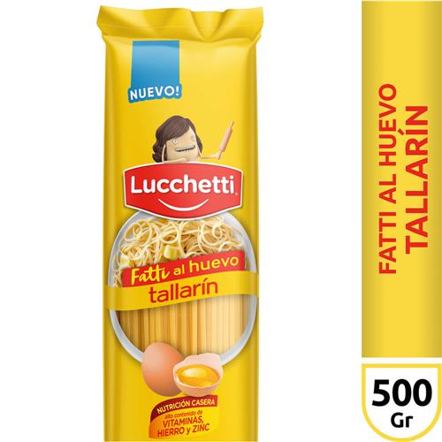 FIDEOS TALLARIN HUEVO LUCCHETTI x 500g
