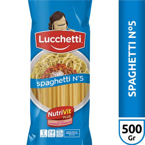 FIDEOS SPAGHETTI N 5 LUCCHETTI x 500g
