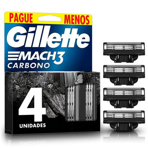 REPUESTO MACH3 CARBONO GILLETTE x 4u