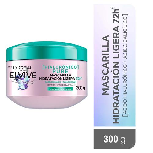 MASCARA HIALURONICO PURE HIDRAT. 72h ELVIVE 300g