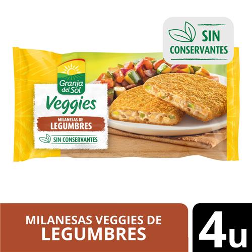 MILANESA MIX DE LEGUMBRES GRANJA DEL SOL x 330g