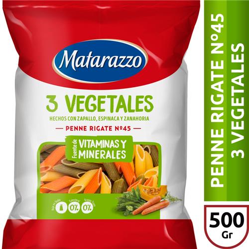 FIDEOS PENNE RIGATE N° 45 MATARAZZO 500g+50g