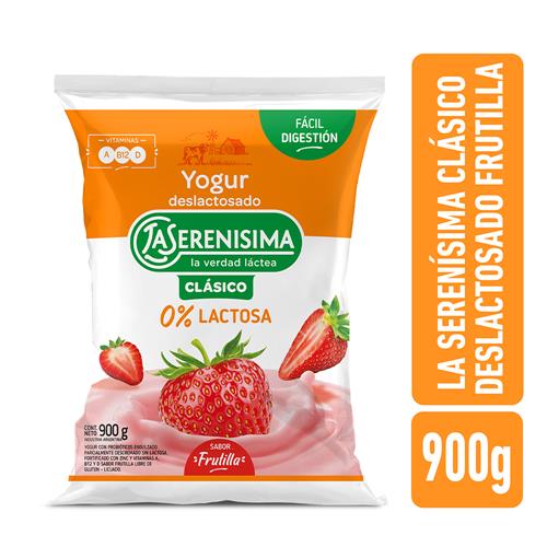 YOGURT FRUTILLA LA SERENISIMA REDUCIDO LAC X900