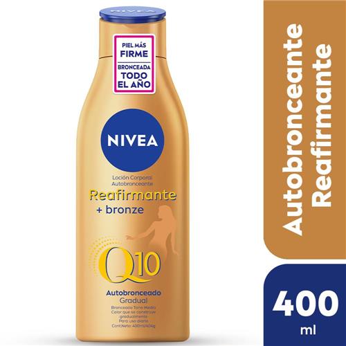 LOCION CORPORAL NIVEA Q10 REAFIRMANTE BRONZE X400