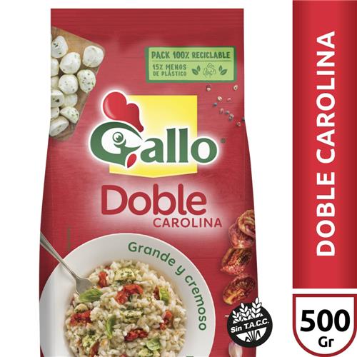 ARROZ DOBLE CAROLINA GALLO BOLSA 550gr
