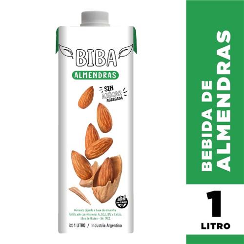 BEBIDA DE ALMENDRAS S/AZUCAR BIBA XL