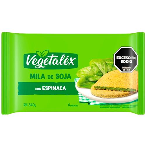 MILANESA DE SOJA C/ESPINACA VEGETALEX x 340g