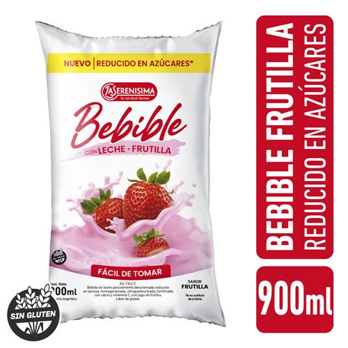 BEBIDA LACTEA LECHE Y FRUT LA SERENISIMA 900ml