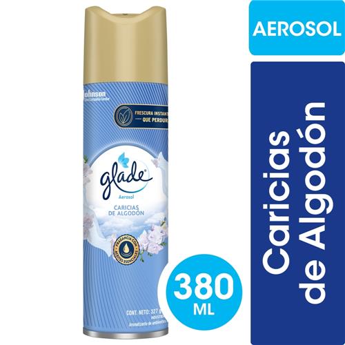 DESODORANTE AMB CARICIAS ALGODON GLADE x 380 ml