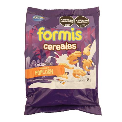 CEREALES FORMIS COCODRILOS POPCORN x 145g