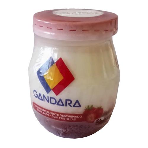 YOGURT VIDRIO CON FRUTILLA GANDARA x 200g